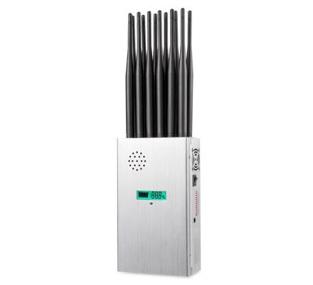 12 Antennas Multifunctional Mobile Phone Signal Jammer Blocking 2G 3G 4G 5G GPS L1 WIFI Lojack Signals