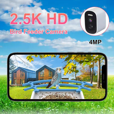 4MP Bird Feeder Camera With Solar Panel Smart AI Recognition Bird Feeder