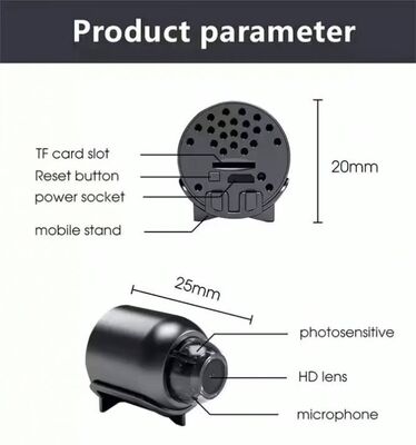 APP Remote Monitoring Mini Camera WiFi With 140° Wideangle 1920*1080p Resolution