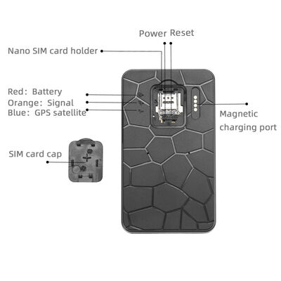 4G GPS Vehicle Tracker with 10000mAh Battery Live Location Magnetic Design Waterproof