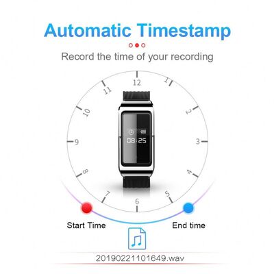 1080P HD Digital Smart Watch Bracelet Mini Wristband Voice Activated Recorder