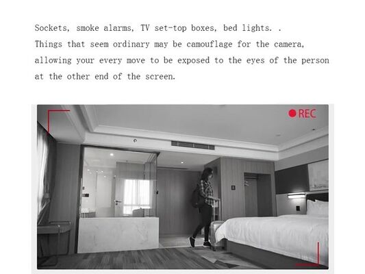 Infrared Detection Anti Camera Detector Hotel Anti-theft Monitoring Eavesdropping Audible and Visual Alarm Flashlight